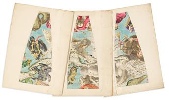 (GLOBES.) Vincenzo Coronelli; and Jean-Baptiste Nolin. Orbis Coelestis Typus - [set of hand-colored engraved segments to construct